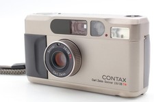 ALL Works [Exc+5] Contax T2 Titan Silver Point & Shoot Film Camera From JAPAN