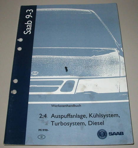 Werkstatthandbuch saab 3 - werkstatthandbuch, 9-3