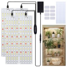 4 Stück 540LED Pflanzenlicht Vollspektrum Dimmbar Pflanzenlampe Streifen Timer