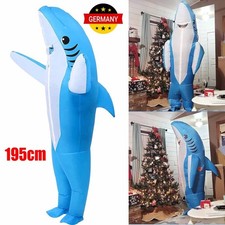 NEU Erwachsene Aufblasbare Hai Kostüm Halloween Party Selbstaufblasbares Cosplay