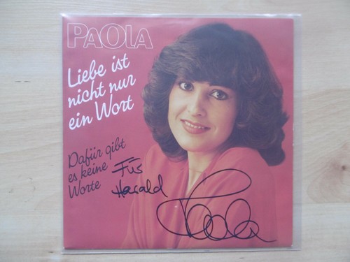 Paola felix autogramm signed - paola,