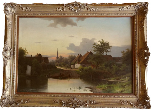 ölgemälde antik eduard hein - Ölgemälde,