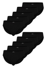 GÖTZBURG Sport-Slip Schlüpfer Herren 10er Pack Unterhosen schwarz Baumwolle