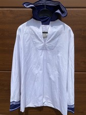 Bundeswehr  Damen Matrosenhemd Marinehemd Gr. 40  Kieler Hemd  weiss/blau Top