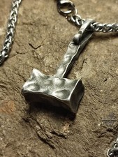 Thors Hammer Halskette in Silber Grau schön massiv und selten mal was anderes :)