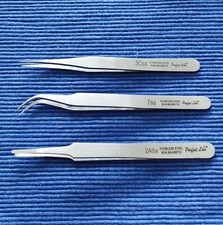 Pinzetten Set Edelstahl 3-tlg