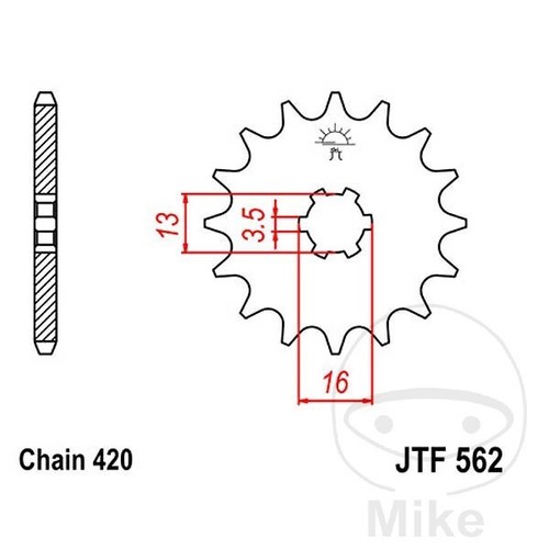 Ritzel für yamaha mx - für, 10