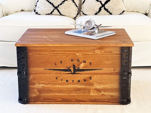 Truhe couchtisch holz massiv - truhe,