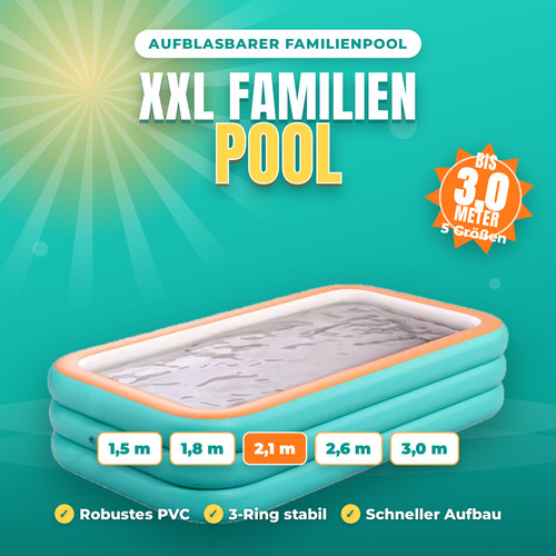 Xxl familienpool aufblasbar - xxl,