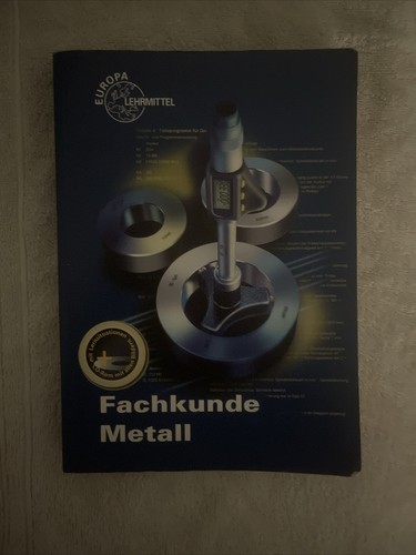 Fachkunde metall mit rom - fachkunde,