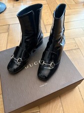 Gucci Stiefeletten, IT 37,5 Schwarz Lack