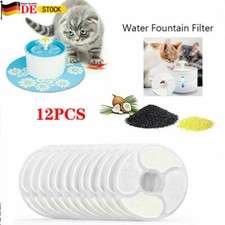 12 Ersatzfilter Filter für Trinkbrunnen Wasserspender Katzenbrunnen Katzen Hunde