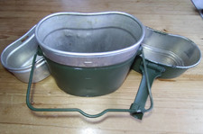  Original Bundeswehr Essgeschirr 3 teilig Feldgeschirr HSZ 85/77 Camping Outdoor
