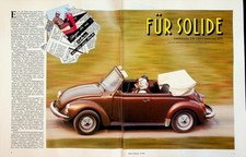 Motor Klassik 04/1991 VW Käfer 1303 Cabrio mit 50PS im Fahrbericht auf 3 Seiten