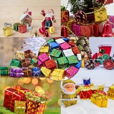 Mini Weihnachts Geschenke Boxen Schaumstoff Deko Anhänger 12-120 Stück