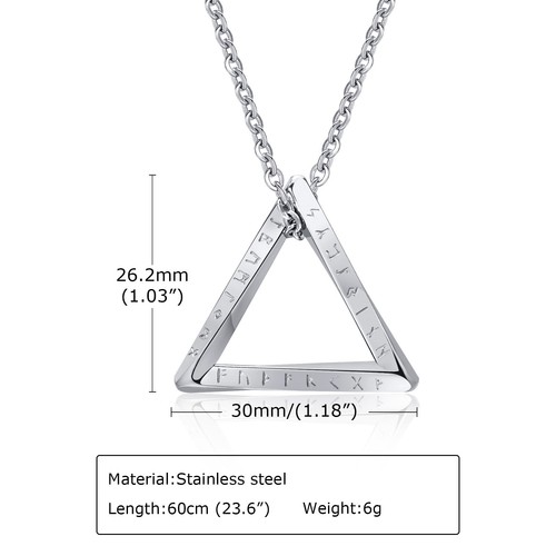 Wikinger halskette edelstahl - wikinger,
