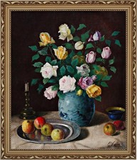 Blumenstillleben mit Rosen und