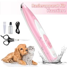 Profi Leise Tierhaarschneider Akku Rasier Trimmer -für Hunde Katze Pfote / Ohren