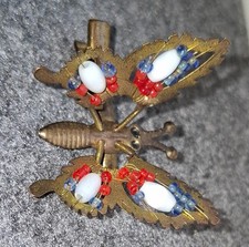 Bunter Schmetterling Brosche