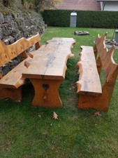 Große Holz-Tischgruppe mit Charakter – 325 cm, massiv & stabil