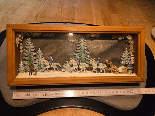 Diorama schlittenfahrt könig - diorama,