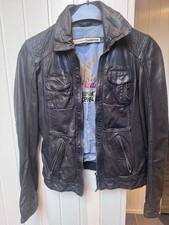 Damen Jacke Leder, Oakwood