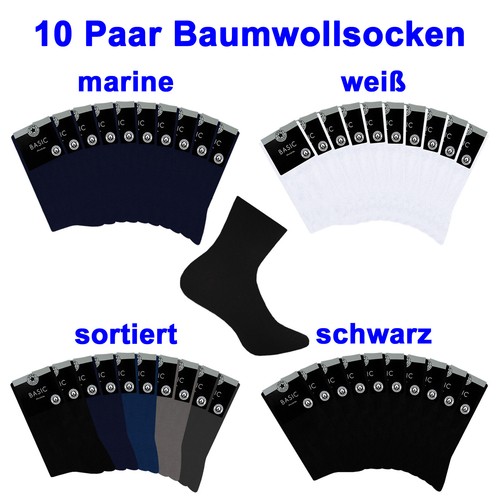 Paar socken 100 baumwolle - 10,