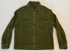Herren Zara Cord Jacke Grün Khaki Gr. M 6917/330/528
