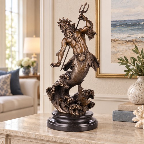 Bronze skulptur neptun - bronze, /