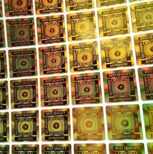 Hologramm Aufkleber Sicherheitssiegel Siegel Gold Original Garantie Etikett Neu