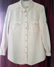 Damen Hemd Bluse 100% Leinen