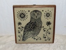Deko Wandfliese " Eule "