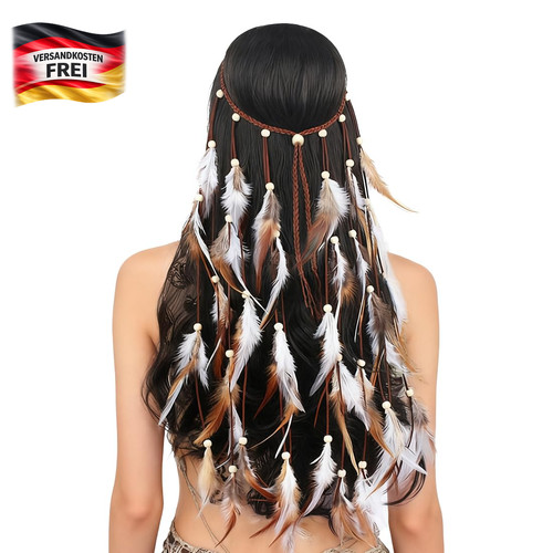 Federschmuck damen tribal - federschmuck,