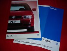 VW Polo III 6N Sportline Comfortline XXL Open Air Prospekt + Preisliste von 1996