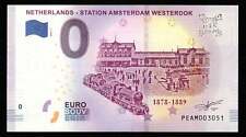 Souvenir Ticket 0 Euro - Niederlande - STATION AMSTERDAM WESTERDOK 2019-1 UNC