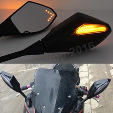 Spiegel mit LED Blinker für Kawasaki Ninja 500/636 ZX6RR ZX750 ZX7R ZX9R ZX10R
