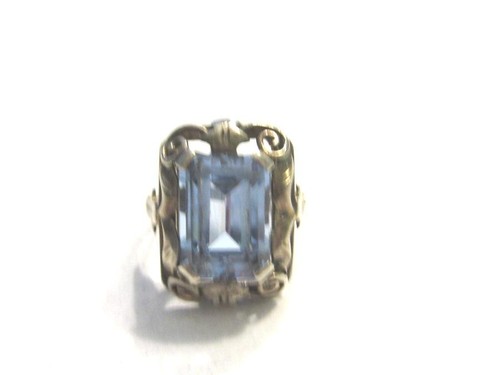 Antiker silberring hellblauer - antiker,