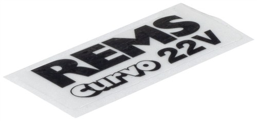 Rems typenschild curvo - rems,