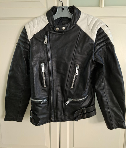 Vintage bikerjacke lederjacke - bikerjacke,