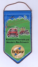 DDR Wimpel KTW Komitee f Touristik & Wandern Bezirk Schwerin Wartburg 311 ES 250
