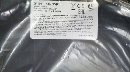 Supermicro 504 rackmount - supermicro,