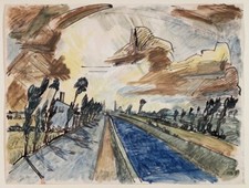 Erich Heckel : Long Canal 