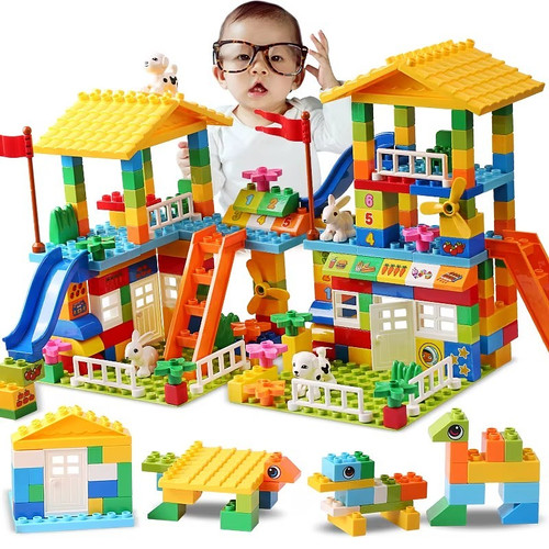 100 teile große bausteine - teile,