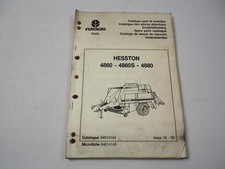 Hesston 4860 4860S 4880 Presse Ersatzteilliste Catalogo parti di ricambio 1993