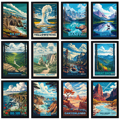 Vintage nationalparks reise - vintage,