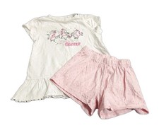 Schlafanzug Gr. 110/116 weiß