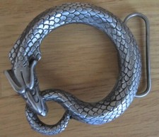 Gürtelschnalle Buckle Schlange