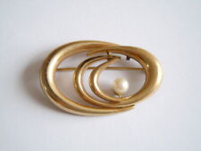 Brosche, Kunstperle Amerikaner