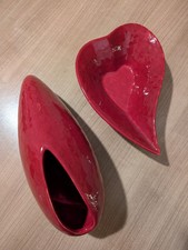 Deko Herz Schale + Vase