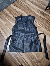 lange Damen- Lederweste Weste